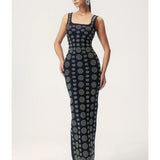 Cristina | Vestito Diamante maxi aderente tipo bandage