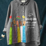Veronica | T-shirt da Donna con Stampa di Pace Bohemica