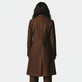 Giulia | Cappotto Lungo in Camoscio