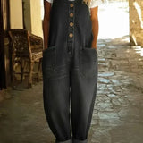 Valentina | Salopette in Denim con Spalline Stile Vintage