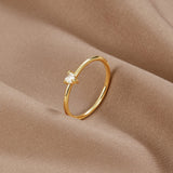 Jimena - Anello a Cuore di Cristallo