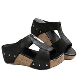 Maria - Sandali con Zeppa Eleganti