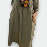 Anna | Vestito in cotone e lino