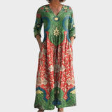 Flavia | Vestito Lungo Floreale Vintage
